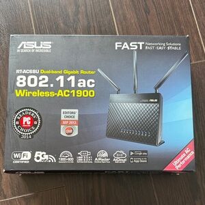 ASUS RT-AC68U Wireless-AC1900 Router - Black